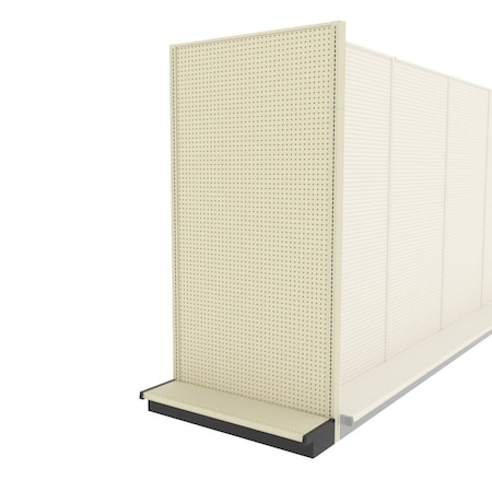 Lozier Shelving End Cap Display Unit, Platinum 48W 96H 13D P493U-EC